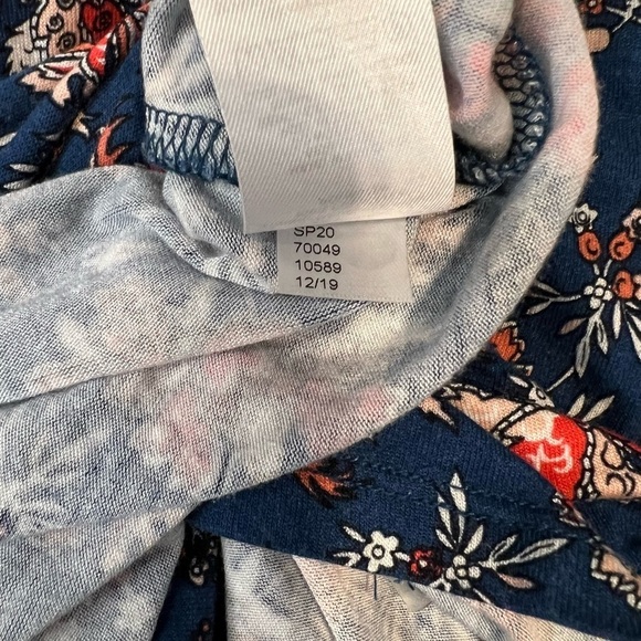 Loft Beach Navy Floral Maxi Dress Size M - Picture 3 of 7